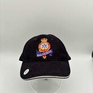 NWT Balmoral Golf Hat Magnetic Ball Marker Black Golfing Cap Adult Adjustable‎